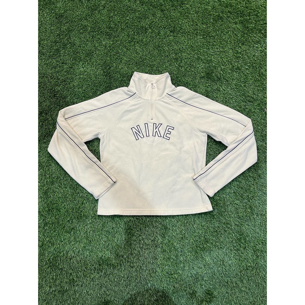 Vintage Womens Nike Light Yellow Quarter Zip